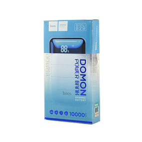 Портативное зарядное устройство Hoco B29 QC 10000mAh LCD голубой