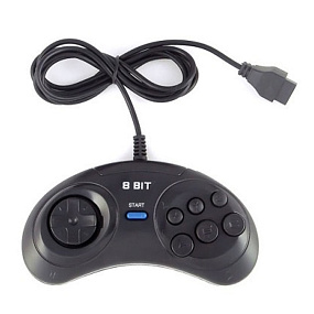 Джойстик Dendy Controller (форма Sega) 9 pin узкий разъём (для Power)