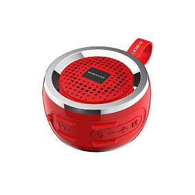 Колонка Borofone BR2 (Bluetooth/MicroSD/USB/FM/AUX) красный