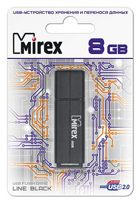 8Gb Mirex Line черная 2.0