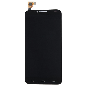 Дисплей для телефона Alcatel OT-6037Y/6037K (Idol 2) в сборе с тачскрином Черный