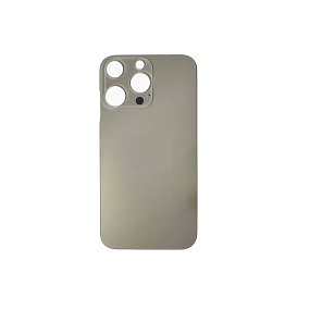 Задняя крышка iPhone Xr под 13 Pro/14 pro/15 Pro (стекло) натуральный титан orig fabric
