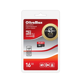 MicroSD 16Gb OltraMax Class 10 45Mb/s без адаптера