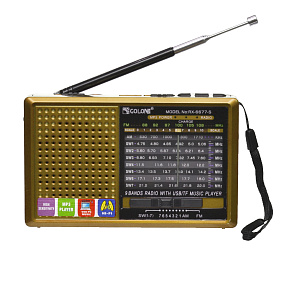 Радиоприемник GOLON RX-6677-S золото