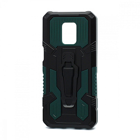 Задняя накладка Xiaomi Redmi Note 9S/Note 9 Pro пластик i-Crystal зеленый