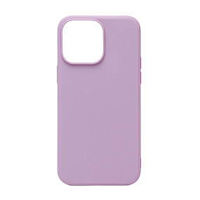 Кейс iPhone 14 Pro Max Silicone Case без логотипа светло-фиолетовый