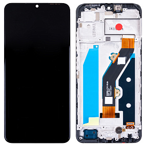 Дисплей для телефона Infinix Hot 30i (X669D) модуль в рамке Черный - Оригинал