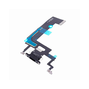 Шлейф iPhone Xr на системный разъем/микрофон Черный