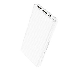 Портативное зарядное устройство Hoco J55 2USB/Micro/Type-C 10000mAh белый