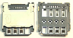 Коннектор SIM Samsung S5282/S5310/S5312/S6790/S7262/S7390/S7392/G130/G313H/G318H
