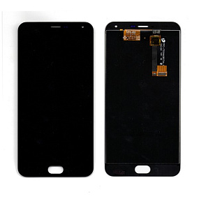 Дисплей для телефона Meizu M2 Note в сборе с тачскрином Черный