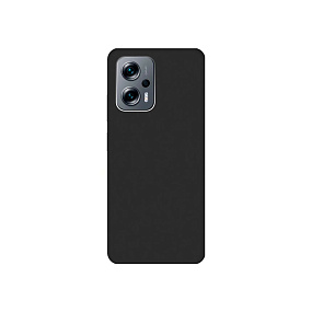 Силиконовый чехол Xiaomi Poco X4 GT/ Note 11T Pro с закрытой камерой черный