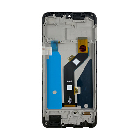 Дисплей для телефона Infinix Smart 6 Plus (X6823C) модуль с рамкой Черный - Оригинал
