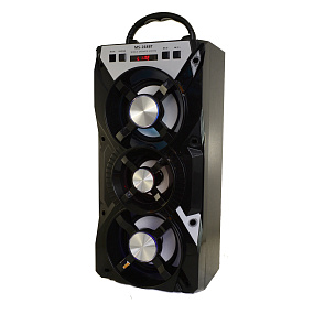 Колонка MS-268BT (Bluetooth/MicroSD/USB/FM/AUX) 12W черная