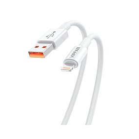 Дата кабель lightning USB - USB VFan X17 6A 1,2м белый