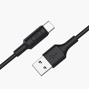 Дата кабель Type-C - USB Hoco X25 3A 1м черный