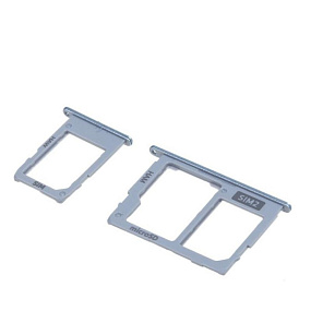 Контейнер SIM+MicroSD Samsung J530F/J730F (комплект 2 шт.) Серебро
