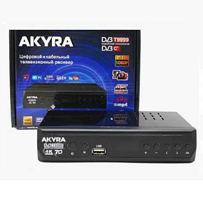 Ресивер эфирный цифровой DVB-T2 Akyra T9999(УЦЕНКА)б/у, ремонт платы