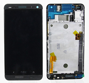 Дисплей для телефона HTC One Dual/802w модуль Черный