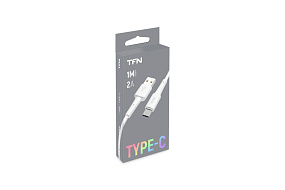 Дата кабель Type-C - USB TFN CUSBCUSB1MWH 2A 1м белый