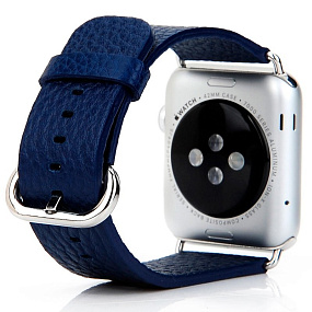 Ремешок для Apple Watch 38/40/41mm CoteetCl кожа синий