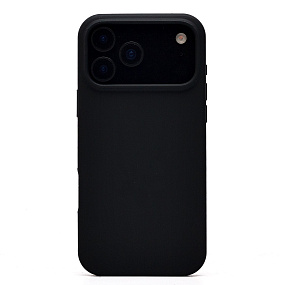 Кейс iPhone 17 Pro Max Silicone Case без логотипа черный