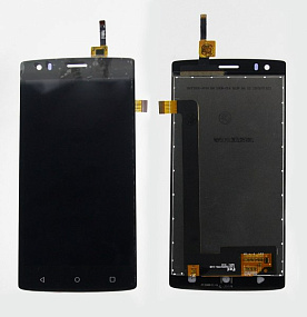 Дисплей для телефона Fly FS502 (Cirrus 1) в сборе с тачскрином Черный