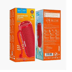 Колонка Hoco HC16 (Bluetooth/USB/FM/AUX) 10W красный