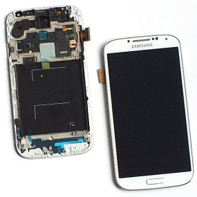 Дисплей для телефона Samsung i9500/i9505 модуль Белый - AA (TFT)