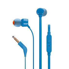 Наушники JBL T110 внутриканальные синие