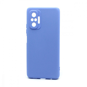 Силиконовый чехол Xiaomi Redmi Note 10 Pro New Era голубой