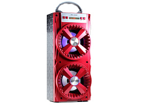Колонка MS-210BT (Bluetooth/MicroSD/USB/FM/AUX) 10W красная