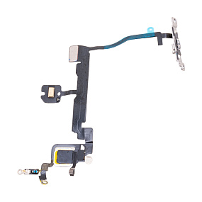 Шлейф iPhone 11 Pro на кнопку включения/микрофон/вспышку - Премиум
