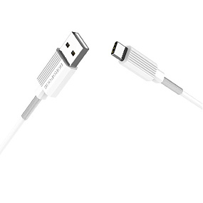Дата кабель Type-C - USB Borofone BX11 UJet 1м 2A белый
