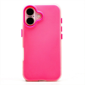 Кейс iPhone 16 Silicone Case без логотипа (№062) розовый
