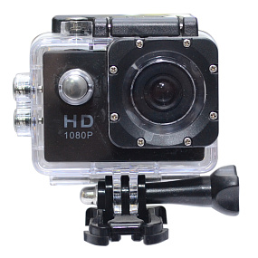 Экшн-камера A7 (1080 HD, 170 градусов, влагозащита) черная (УЦЕНКА) Б/У, потёртости