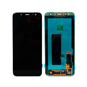 Дисплей для телефона Samsung J600F (J6 2018) в сборе с тачскрином Черный - In-Cell