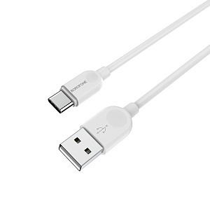 Дата кабель Type-C - USB Borofone BX14 LinkJet 3A 1м белый
