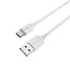 Дата кабель Type-C - USB Borofone BX14 LinkJet 3A 1м белый