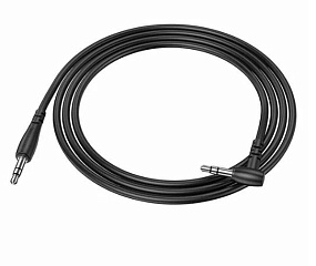 Кабель 3.5mm Jack (папа) - 3.5mm Jack (папа) Borofone BL10 угловой1м черный