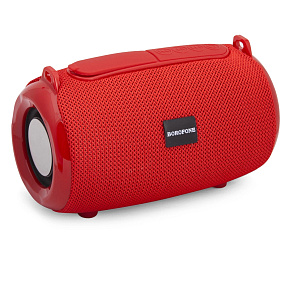 Колонка Borofone BR4 (Bluetooth/MicroSD/USB/FM/AUX) красный