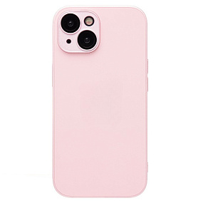 Кейс iPhone 15 силикон SafeMag SM021 светло-розовый