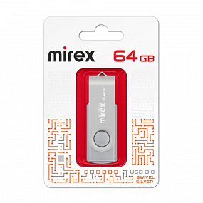 64Gb Mirex Swivel серебро 3.0