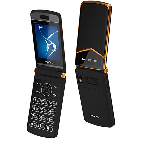 Мобильный телефон Maxvi E11 Black-gold