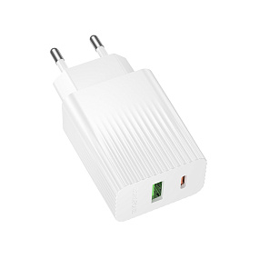 СЗУ-USB-Type-C Borofone BAS76A 2 выхода PD30W QC3.0 белый
