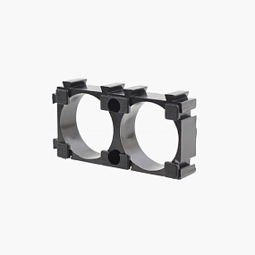 Держатель для сборки аккумуляторов 18650 (2 ячейки, пластик, 10 шт.)