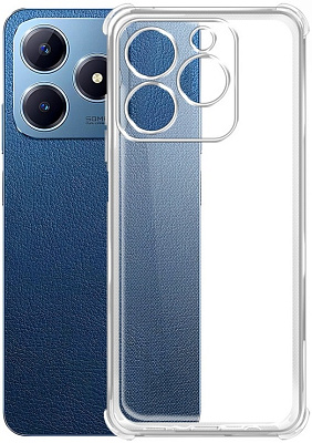 Силиконовый чехол Realme C61/C63 DF противоударный прозрачный