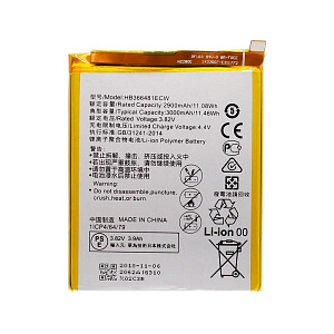 АКБ для телефона Huawei HB366481ECW (P9/P9 Lite/P10 Lite/8/8 Lite/9 Lite/5C/7A Pro)тех.упаковка