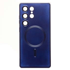 Силиконовый чехол для Samsung S938 Galaxy S25 Ultra SafeMag SM020 темно-синий