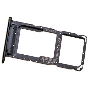 Контейнер SIM Huawei P Smart 2019/20 Lite/20e Черный